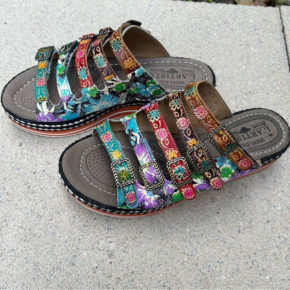 Spring Step L’Artiste Platform Sandals - Picture 5 of 15